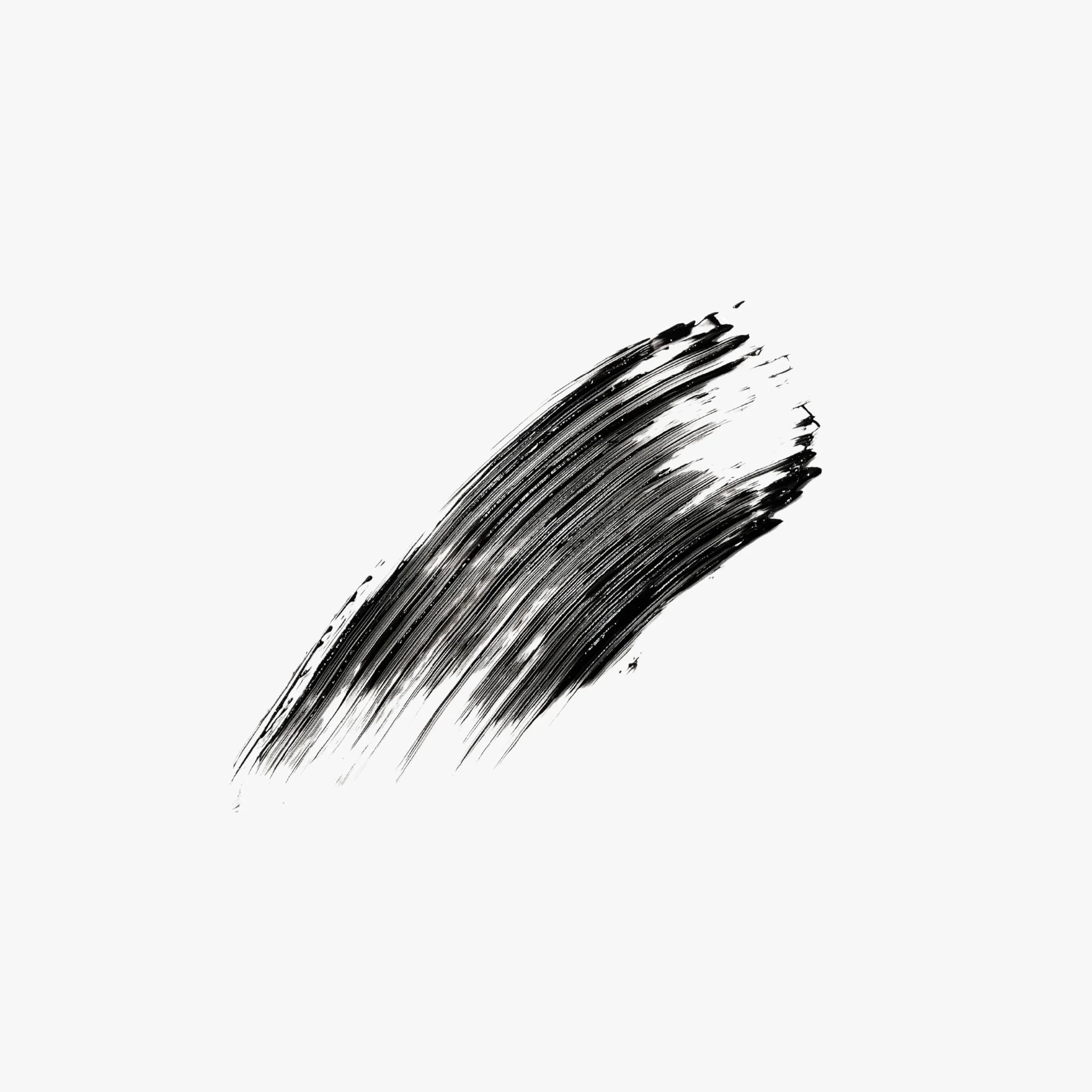 Black brushstroke on a white background